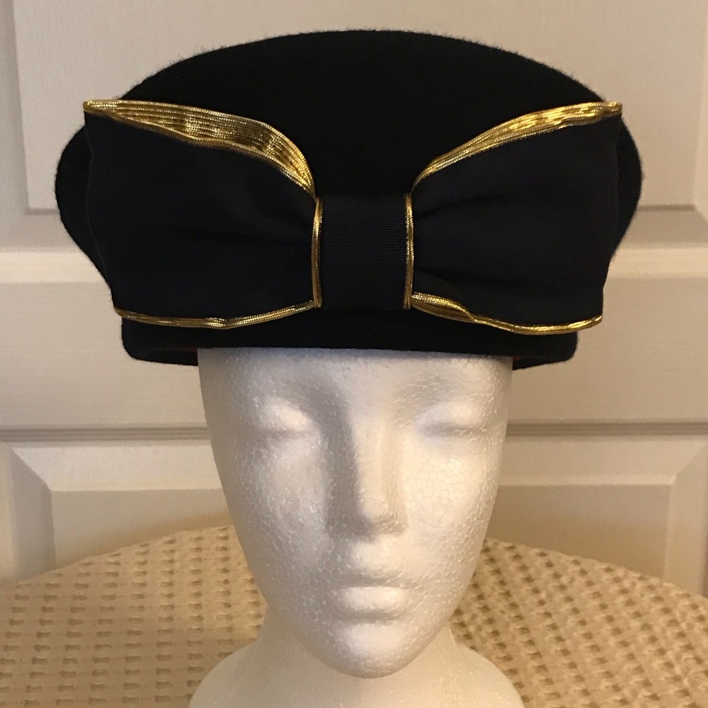 Vintage Navy/Gold Trimmed Michael Howard Hat